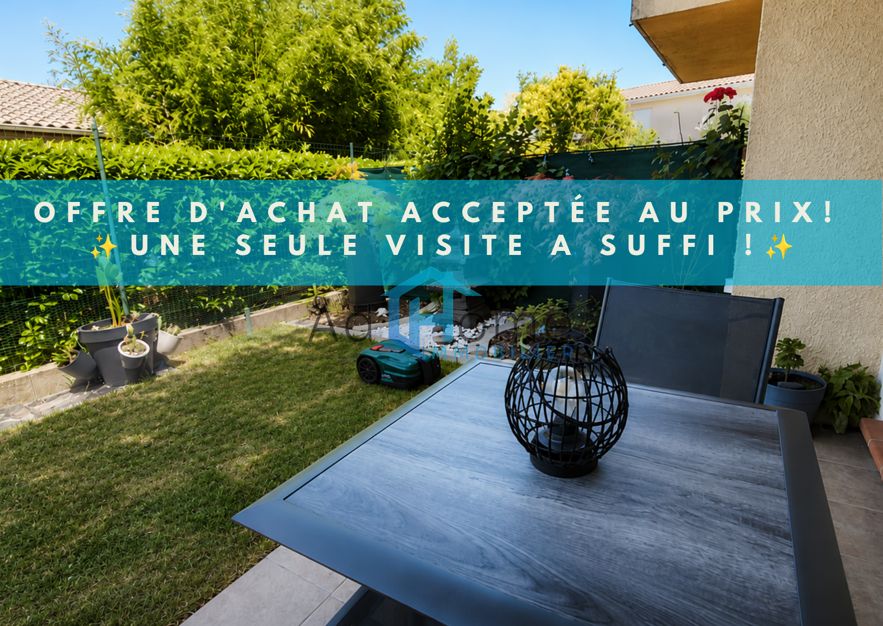 Appartement T3 rez de chaussée avec jardin